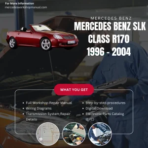 Mercedes-Benz SLK-Class R170 1996-2004 Workshop Manual Cover