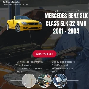 Mercedes-Benz SLK-Class SLK32 AMG 2001-2004 Workshop Manual Cover