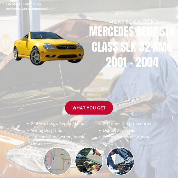 Mercedes Benz SLK Class SLK 32 AMG  Workshop, Service & Repair Manual 2001 - 2004 | Engine, Wiring, Transmission, Maintenance Guide
