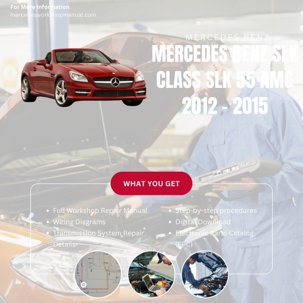 Mercedes Benz SLK Class SLK 55 AMG  Workshop, Service & Repair Manual 2012 - 2015 | Engine, Wiring, Transmission, Maintenance Guide