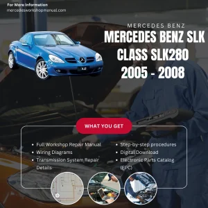Mercedes-Benz SLK-Class SLK280 2005-2008 Workshop Manual Cover