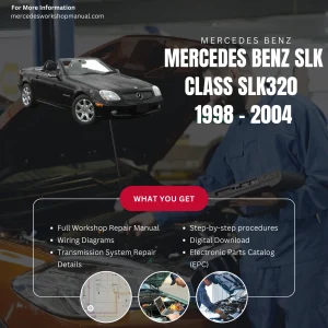 Mercedes-Benz SLK-Class SLK320 R170 1998-2004 Workshop Manual Cover
