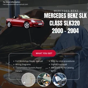 Mercedes-Benz SLK-Class SLK320 2000-2004 Workshop Manual Cover