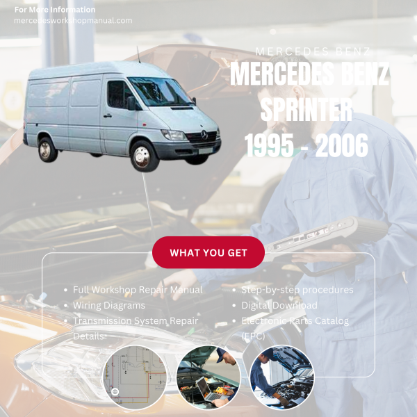 Mercedes Benz Sprinter  Workshop, Service & Repair Manual 1995 - 2006 | Engine, Wiring, Transmission, Maintenance Guide