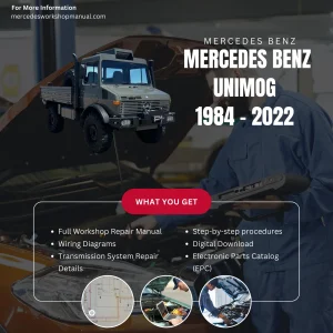Mercedes-Benz Unimog 1984-2022 Workshop Manual Cover