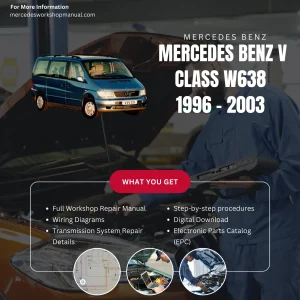 Mercedes-Benz V-Class W638 1996-2003 Workshop Manual Cover