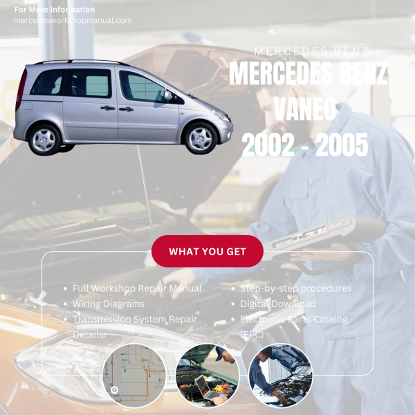 Mercedes Benz Vaneo  Workshop, Service & Repair Manual 2002 - 2005 | Engine, Wiring, Transmission, Maintenance Guide