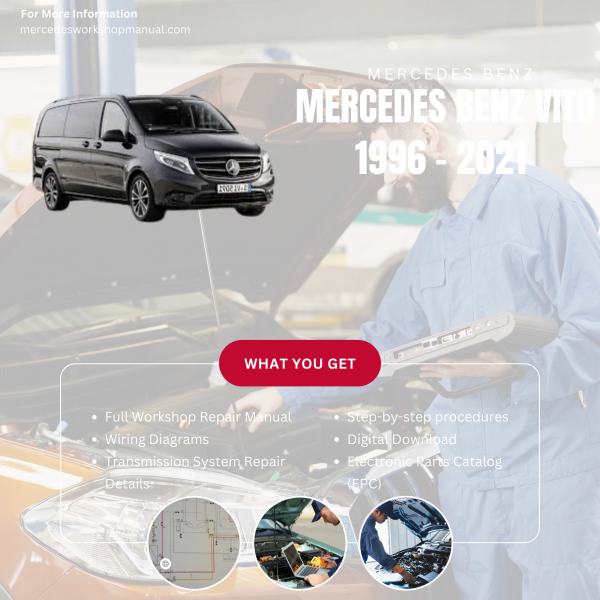 Mercedes Benz Vito  Workshop, Service & Repair Manual 1996 - 2021 | Engine, Wiring, Transmission, Maintenance Guide